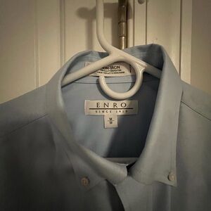 Enro blue mens oxford shirt, size medium